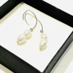 WHITE PEARL fülbevaló