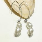 WHITE PEARL fülbevaló