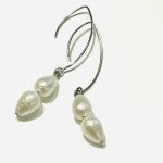 WHITE PEARL fülbevaló