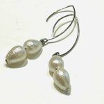 WHITE PEARL fülbevaló