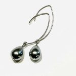 SILVER PEARL fülbevaló