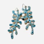 BLUE CORAL fülbevaló