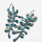 BLUE CORAL fülbevaló